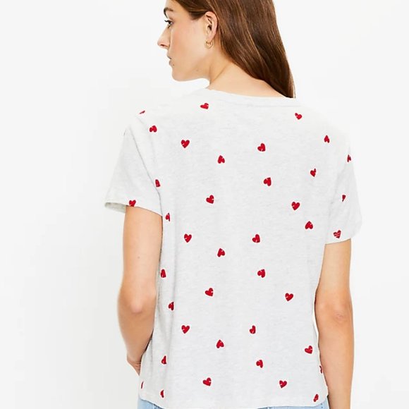 | loft • chelsey lovestruck tee • size small | - Picture 2 of 5